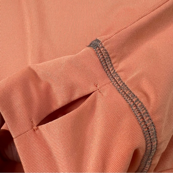 HARLEY DAVIDSON Performance Long Sleeve Half Zip Shirt Top Orange Women's XL - Picture 7 of 16